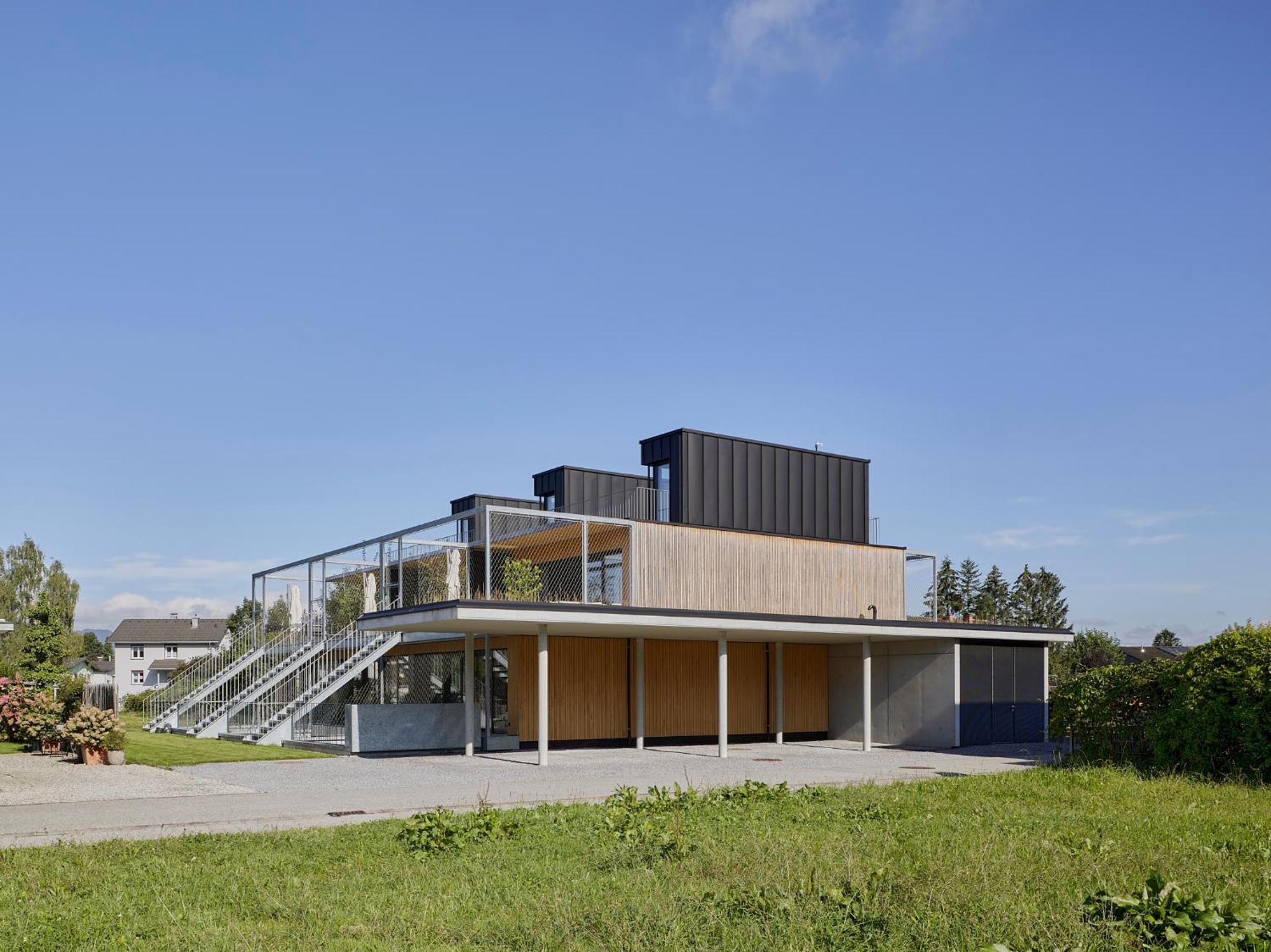 Architektenhaus Rhaa Mit Terrassen Altach Екстер'єр фото